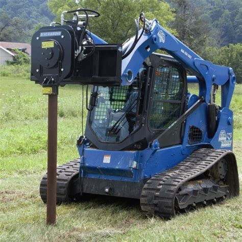 best skid steer post driver|skid steer vibrating post driver.